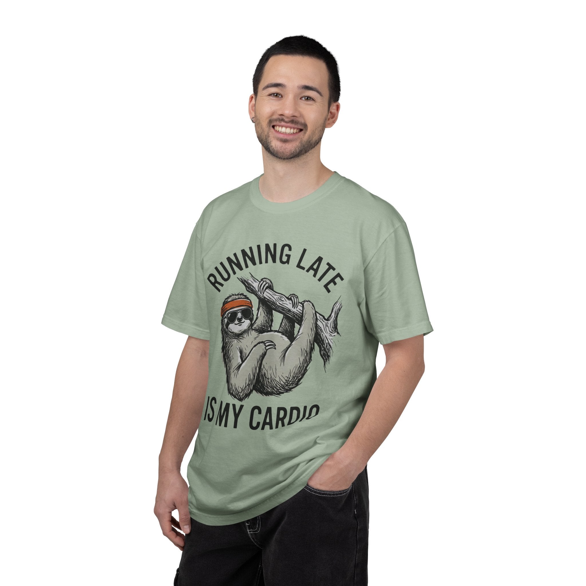 Running late is my Cardio T- Shirt